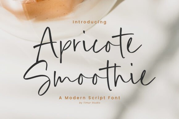 Apricote Smoothie Font for Handmade Creations