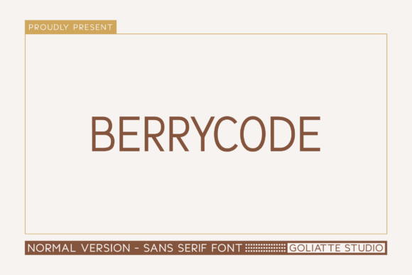 Berrycode: A Bold Sans Serif Font for Modern Web Design