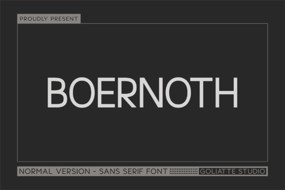 Boernoth: A Modern Sans Serif Font for Handmade Creations