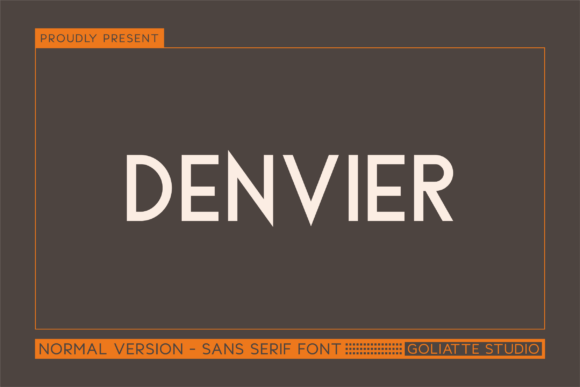Denvier: A Bold Sans Serif Font for Modern Branding