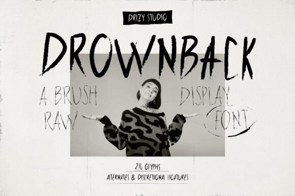 Drownback β A Bold Brush Font for Digital Branding