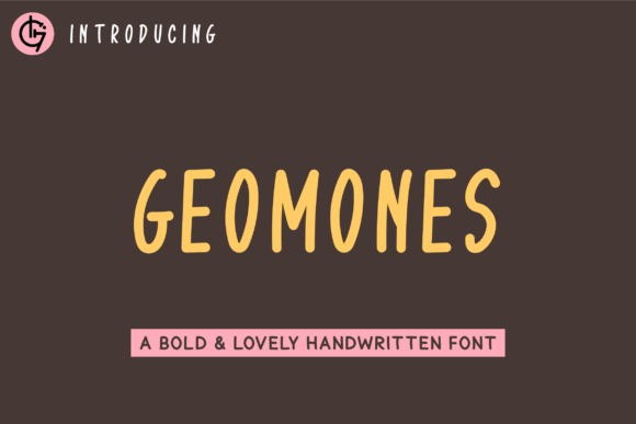 Geomones: A Handwritten Font for Editorial Design