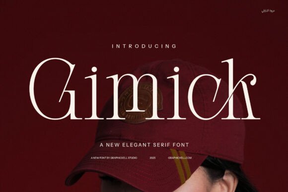 Gimick Ligature Serif Font for Handmade Creations