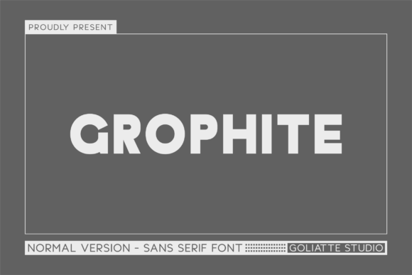 Grophite: A Bold Sans Serif Font for Web Design