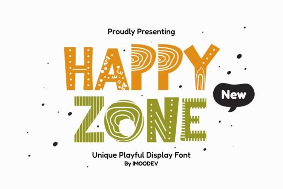 Happy Zone: A Playful Typeface for Creative Publishing