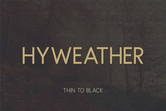 Hyweather: A Modern Sans Serif Font for Editorial Elegance