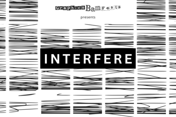 Interfer Font for Digital Creativity