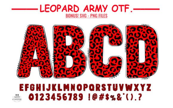 Leopard Pattern: A Font for Elegance and Charm