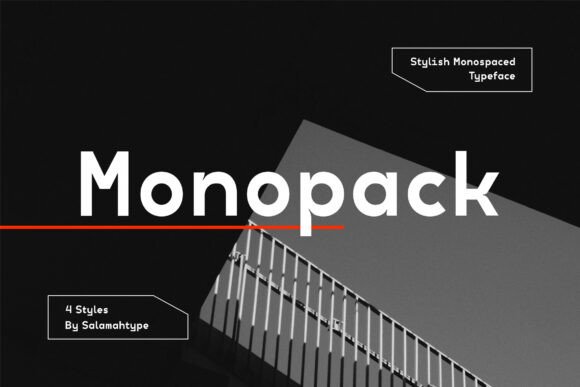 Monopack Regular for Handmade Projects and More