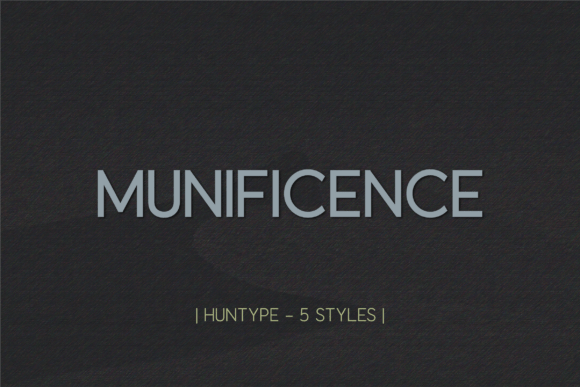Munificence: A Modern Sans Serif Font for Editorial Design