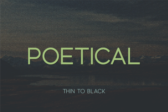 Poetical: A Modern Sans Serif Font for Digital Design