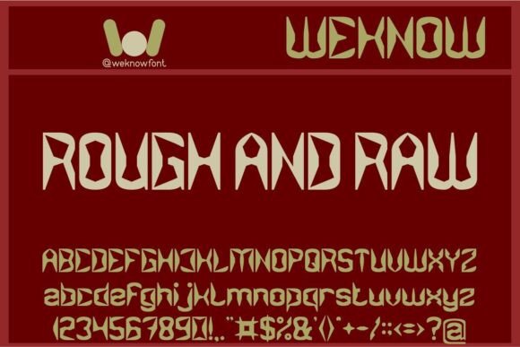 Rough and Raw: A Bold Display Font for Modern Web Design
