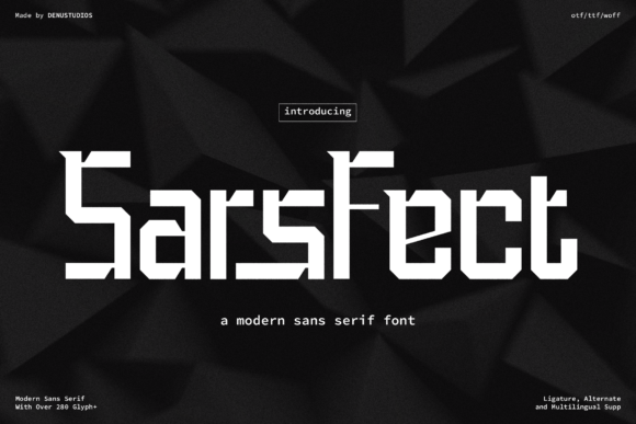 Sars Fect: A Modern Sans Serif Font for Bold Branding