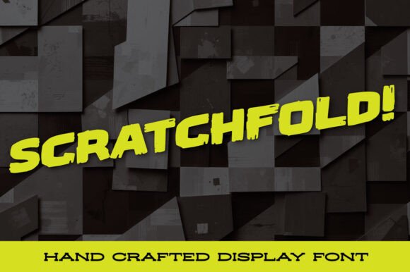 Scratchfold: A Bold Display Font for Memorable Branding