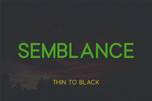 Semblance: A Modern Sans Serif Font for Branding Projects