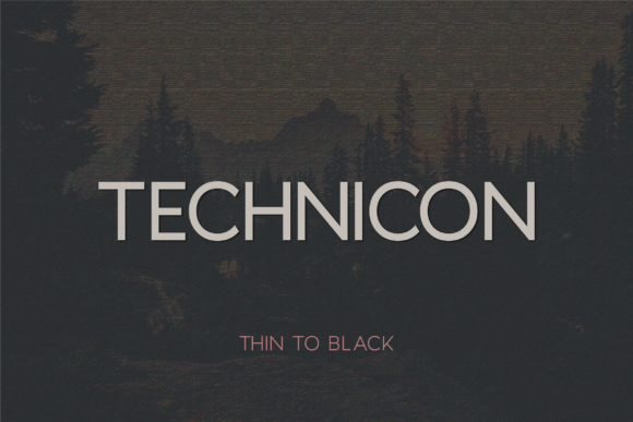 Technicon: A Modern Sans Serif Font for Handmade Creations