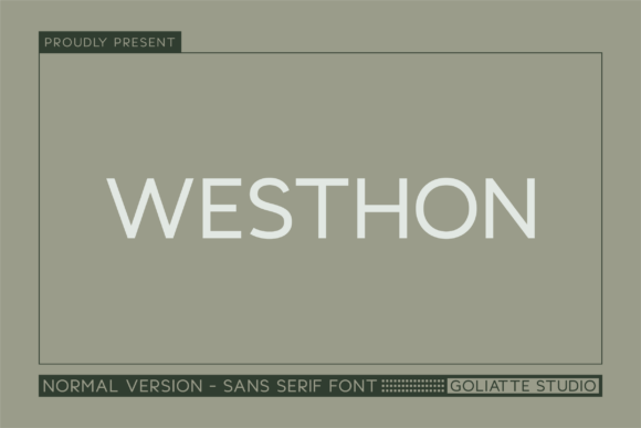 Westhon: A Modern Sans Serif for Professional Design