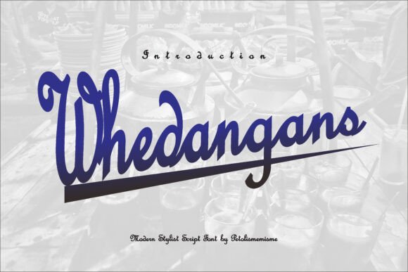 Whedangans: A Creative Font for Small Business Branding