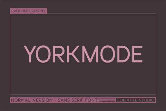 Yorkmode: A Modern Sans Serif Typeface for Editorial Design